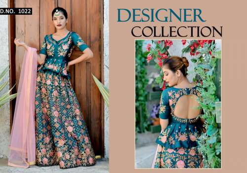 Green bridal lehenga - RASAM-1022