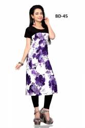 designer crepe kurtis