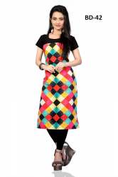 Multi colour printed kurti