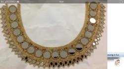 Designer mirror work neck