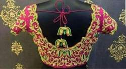 Pink color embroidered blouse 