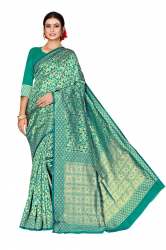 AALOVER VELL-1 C-GREEN COTTON SAREE