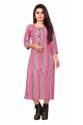 Aarohi Pink Cotton Kurti