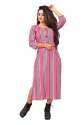 Aarohi Pink Cotton Kurti thumb 1