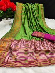 Aashopalav Perrot Lichi Silk Saree