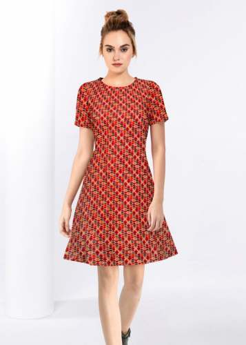 Alai_Red Designer Dress
