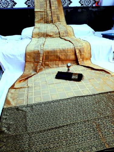ALEXA BEIGE BANARASI SAREE