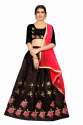 ALISHA BIRD BLACK  BANGLORI SATIN LAHENGA CHOLI thumb 2