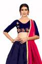ALISHA BIRD BLUE BANGLORI SATIN LAHENGA CHOLI thumb 2