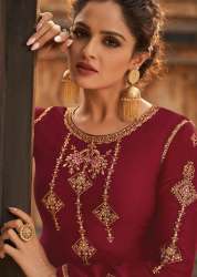 Amyra_1 Royal Touch Satin Georgette Salwar Suit