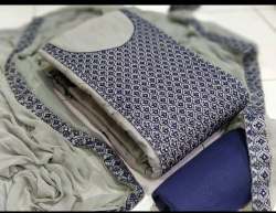  AMYRA GREY COTTON DRESS MATERIAL