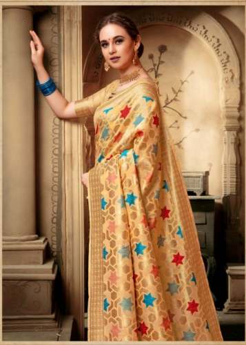 Angel Creation_1 Shyamal Top Dyed Cotton Saree