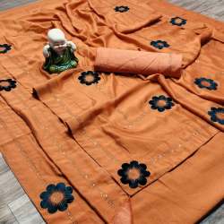 Angel Creation_2 Black Current Vichitra Saree 