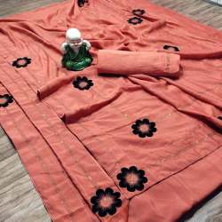 Angel Creation_3 Black Current Vichitra Saree