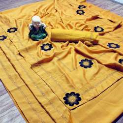 Angel Creation_4 Black Current Vichitra Saree 