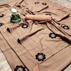 Angel Creation_5 Black Current Vichitra Saree 