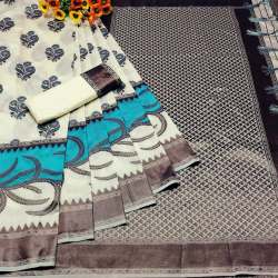 Angel Creation Sky-View3 Top Dyed Saree Collection