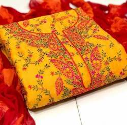  ANIKA MUSTARD SEMI MODAL DRESS MATERIAL