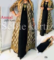 Annjal Selfi Black Kurti