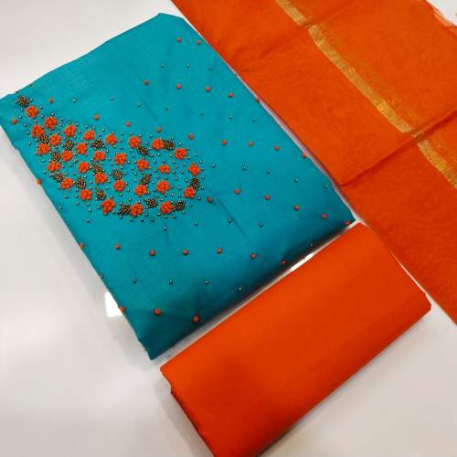 ARADHANA C-GREEN SEMI MODAL DRESS MATERIAL
