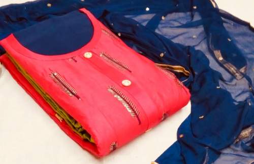 AVANI PINK COTTON DRESS MATERIAL