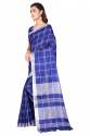 AVANTI BLUE COTTON SAREE thumb 1