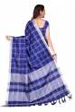 AVANTI BLUE COTTON SAREE thumb 2