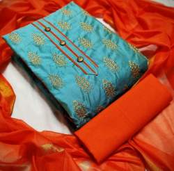 BHOOMI C-GREEN COTTON DRESS MATERIAL