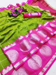 Chex Ball Perrot Silk Saree