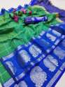 Chex Keri Green Silk Saree