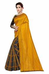  chikgrey_blue1 polyestre saree