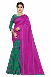  chikgrey_pink1 polyestre saree