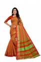 COTTON BUTTI_MUSTARD COTTON SAREE thumb 1