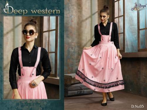 Deep Western Cotton-Rayon Kurti Collection 