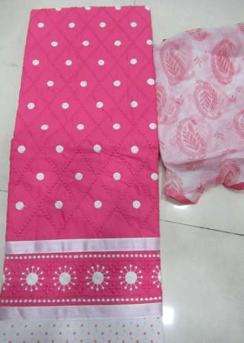 DEEPA PINK COTTON DRESS MATERIAL