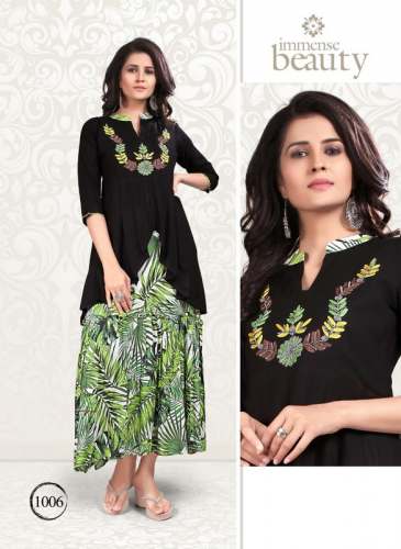 Designer Long Gown Style Catalogue Kurtis