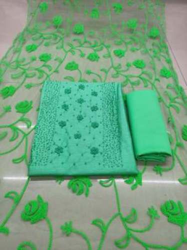 DIYA GREEN COTTON DRESS MATERIAL