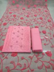 DIYA PINK COTTON DRESS MATERIAL