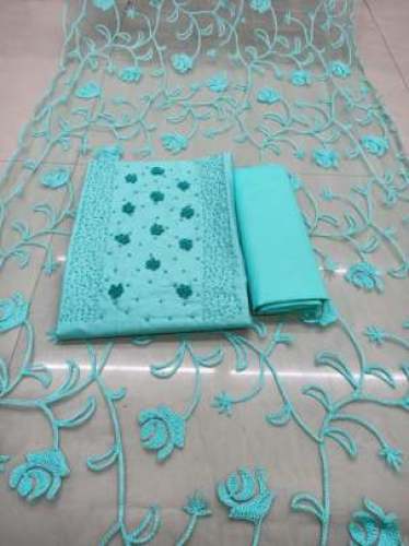 DIYA SKYBLUE COTTON DRESS MATERIAL