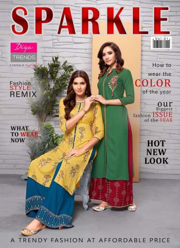Diya Trendz Sparkle Vol-1 Kurti with Plazzo 
