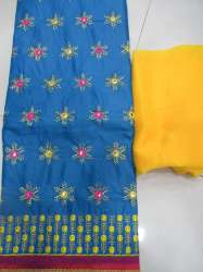 EMILY SKYBLUE COTTON DRESS MATERIAL