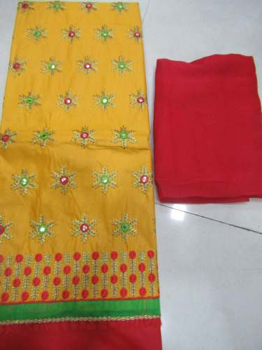 EMILY YELLOW COTTON DRESS MATERIAL