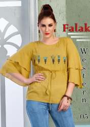 Falak Rayon Mahendi Western Top