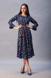 FR-Gown Navy blue