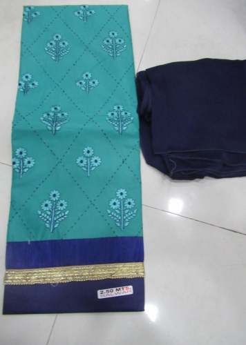 GEET C-GREEN COTTON DRESS MATERIAL