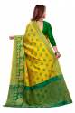 IB YELLOW SILK SAREE thumb 2