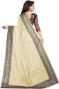 JANKI BEIGE CHANDERI COTTON SLIK SAREES thumb 2