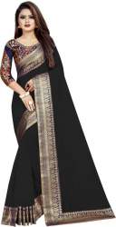 JANKI BLACK CHANDERI COTTON SLIK SAREES