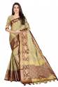 Jiyana Gulab Beige Cotton Saree thumb 1