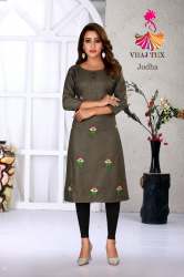 JODHA RUBI COTTON EMBROIDERY KURTI